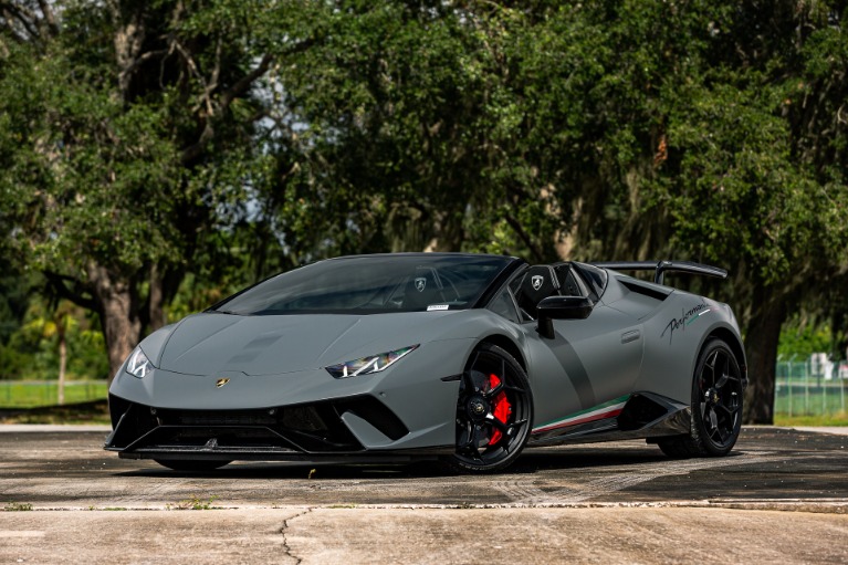 Used 2018 Lamborghini Huracan LP 640-4 Performante Spyder for sale Sold at McLaren Orlando LLC in Winter Park FL 32789 1